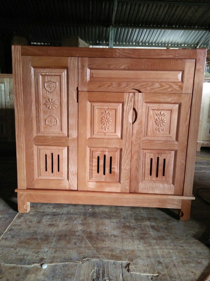 Tủ Giày Gỗ Sồi Nga 3 Cánh
